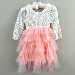 White and Pink Dress